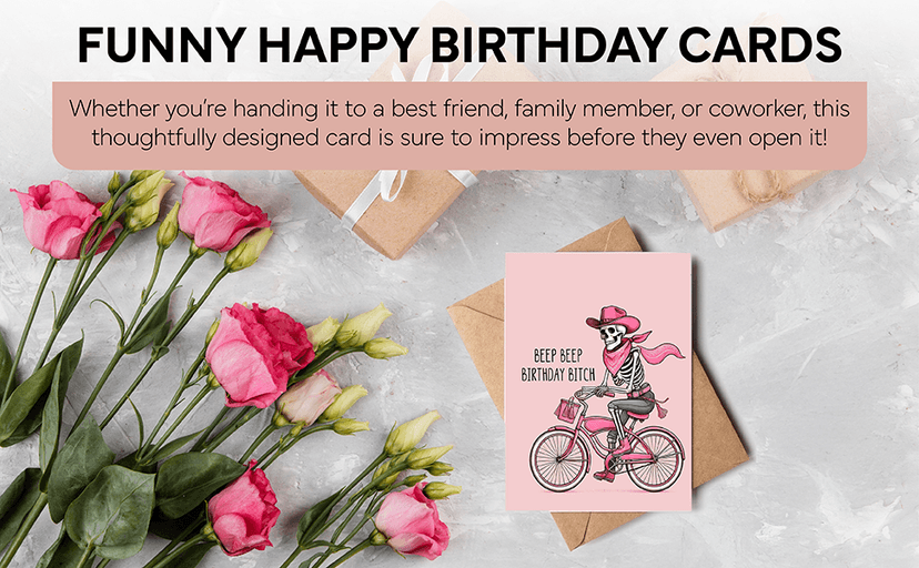 Half a Hundred Birthday Card - Funny 50th Birthday Gifts for Women Men - 50 Year Old Party Supplies Decorations for Him Her - Sarcastic Rude Fiftieth Milestone Bday Present for Mom Dad Husband Wife