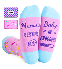 HAPPYPOP Expecting Mother's Day Gifts for New Mom - Mom To Be Gifts for Pregnant Women, Maternity Socks Pregnancy Stocking Stuffers, labor delivery