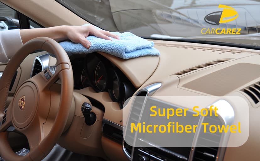 CARCAREZ Microfiber Towels for Cars, Car Drying Wash Detailing Buffing Polishing Towel with Plush Edgeless Microfiber Cloth, 450 GSM 16x16 in. Pack of 6