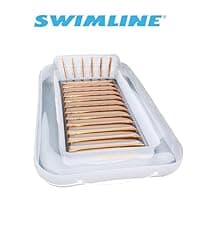 SWIMLINE Suntan Tub, Classic Inflatable Tanning Lounge Float with Adjustable Pillow, 71" Long - Outdoor Floating Lounger for Lake, River, Beach & Swimming Pool, Includes Rope Surround & Repair Patch