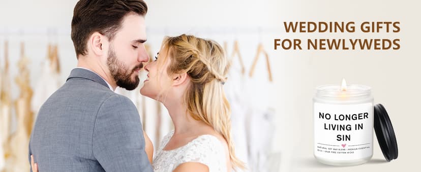 Wedding Gifts for Newlyweds, Engagement Gifts for Couples Newly Engaged, Funny Couples Present, Bride and Groom Gift, Wedding Candles