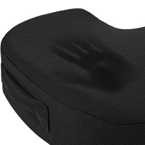 Office Chair Seat Cushion, Cooling Gel Enhanced Memory Foam Cushion for Long Sitting - Back, Sciatica, Coccyx, Tailbone Pain Relief Pillow - for Office, Gaming, Car, Wheelchair - Black, Large