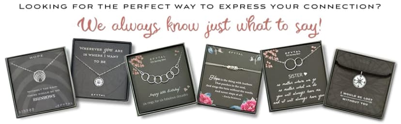 EFYTAL 50th Birthday Gifts for Her, Classy Sterling Silver 5 Circle Necklace, 1975 Birthday Gifts for Women, 50 and Fabulous