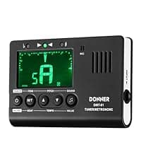 Donner Guitar Tuner Clip on-Accurate Chromatic,Acoustic Guitar Bass Violin Ukulele Tuner DT-2
