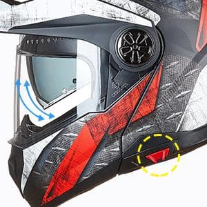 ILM Motorcycle Full Face Modular ATV Helmet Three in One Snowmobile Casco with Pinlock Anti Fog Visor for Men Women DOT Model 909F