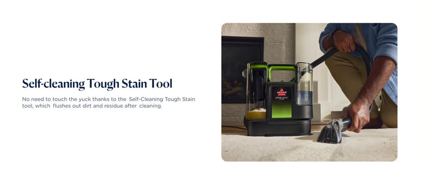 BISSELL® Little Green® Max Pet Portable Carpet and Upholstery Deep Cleaner, Car/Auto Detailer, with Self-Cleaning Tough Stain Tool and Pet Hair Removal Tool (3860)