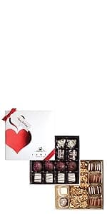 Kosher Chocolate Candy Gift Assortment - Gourmet Assorted Chocolates for Father's Day - Dark Chocolate Gift for Dad, A Thank You Gift for Teacher - Hanukkah Chocolates Gift Box.