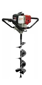 GardenTrax Earth Auger Combo 43cc 2cycle Powerhead with 8 Inch Auger Drill Bit EPA Compliant Post Hole Digger