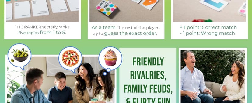 FIRST TO WORST Party Game – The Card Game About How Your Friends and Family Rank Things | Funny Ranking & Guessing Board Game for Friends & Family, Game Nights, Parties & Fun Gift Ideas
