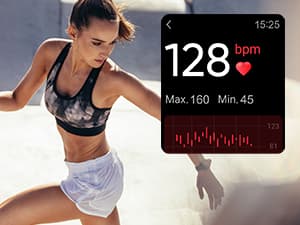 EURANS Smart Watch 45mm, AMOLED Fitness Watch with Heart Rate/Sleep Monitor Steps Calories Counter, IP68 Waterproof Activity Tracker Compatible with Android iOS