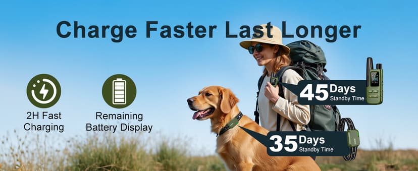 Dog Shock Collar - 4500FT Dog Training Collar with Remote, IPX8 Waterproof Electric Dog Collar with 4 Training Modes, Security Lock, Rechargeable eCollar for 10-120lbs Small Medium Large Dogs