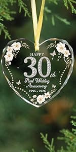 50th Wedding Anniversary Ornament 1976-2026, 50th Anniversary Marriage Gifts for Parents, 50 Year Anniversary Marriage Gifts for Couple, Golden Wedding Decorations, Golden Wedding Gift B0G8JPJD6V