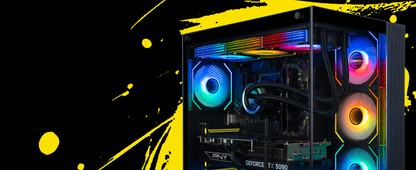 Panorama XL Gaming PC Desktop (NVD GeForce RTX 5080, Intel 24-Core i9-14900KF Processor, 96GB DDR5 RAM, 4TB Gen4 NVMe SSD, WiFi 6E, HDMI, Windows 11 Pro) Best 2025 Prebuilt Tower RGB Gamer Computer