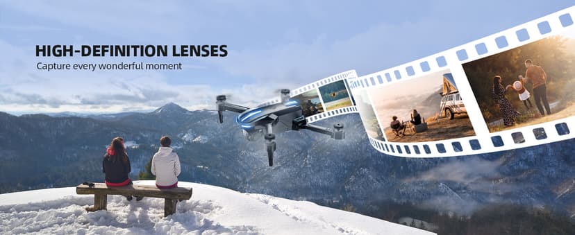 Drone with Camera for Adults Beginners Kids, Fun 1080P Foldable Mini Drone for Exciting Indoor Outdoor Play, RC Quadcopter with 2 Batteries, One Key Start, Easy to Fly, Altitude Hold, 3D Flips