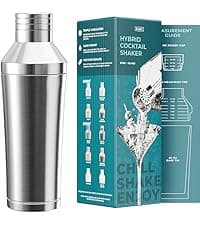 BARE BARREL 27oz Martini Shaker | Built-in Drink Measure System & Strainer, TravelBag, Recipes | Home Bar Bartending Gift Set Insulated Cocktail Shaker | Vacuum Double Wall Stainless Steel (Slate Gray) B0GJG62Q5S