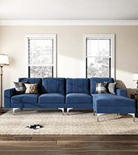 HONBAY Faux Leather Sectional Sofa, Convertible Sectional Couch L Shaped Couch Sofa for Small Space, Brown