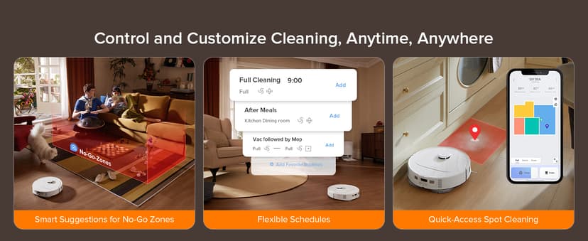 roborock Qrevo Series Robot Vacuum and Mop, 8000Pa Suction, Upgraded from Qrevo S, Anti-Tangle Brush, Smart Obstacle Avoidance, Auto Mop Washing, All-in-One Dock, 200RPM Spinning Mops, White(QV 35A)
