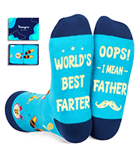 Zmart Gift Idea For Him - Funny Gifts For New Dad Brother Father In Law, In Law Socks