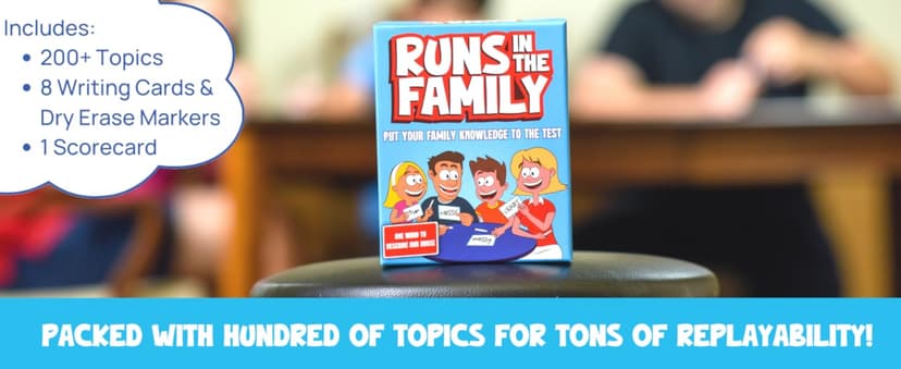 Runs in The Family: Fun Board Games for Family Night - Think Like Your Fam Would - Games for Kids-Adults