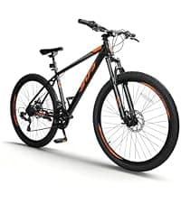 24/26 Inch Mountain Bike for Women & Girls, Twist Shifter, Dual Disc Brakes, Lockout Fork, 2.35" All Terrain Tires, Low Step Steel Frame, 85% Pre-Assembled