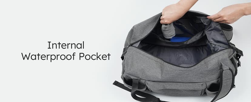 kookoomia Gym Bag for Men with Shoes Compartment and Wet Pocket Convertible Duffle Bag and Gym Backpack Waterproof Sports Bags for Men with 2 Bottle Holders Multipurpose Weekender Overnight Bag -Black