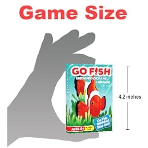 GO FISH Untamed Oceans, a Go Fish Card Game for Kids 4-8 and Up – Play Old Maid and Slap Jack with Same Deck – Easy to Learn – Family, Board Game Night and Classroom Party Fun – Great Gift Idea