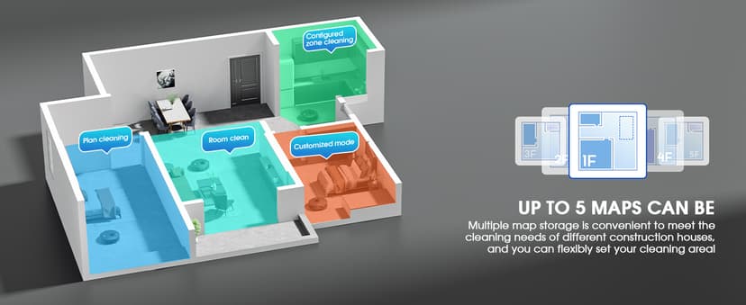 Robot Vacuum and Mop, 3-in-1 Robotic Vacuum Cleaner with 70-Day Self-Emptying Base, 360° LiDAR Navigation, Smart Mapping & Auto-Return, 6000Pa Strong Suction for Pet Hair, Carpets & Hard Floors