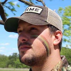 HME 3 Color Camo Face Paint "Mess-Free" Application Stick - Long-Lasting Easy-to-Use Concealment Makeup for Hunting