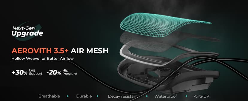 CAPOT Ergonomic Mesh Office Chair, Adjustable Lumbar High Back Desk Chair 400lbs, 4D Flip-up Arms, 3-Level Tilt Backrest, 3D Headrest, PU Wheels, Swivel Rolling Computer Seating for Long Desk Work