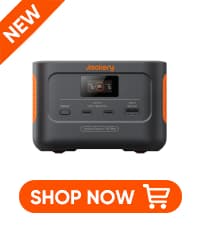 Jackery Solar Generator 300, 293Wh Backup Lithium Battery with 1XSolar Panel SolarSaga 100W, 110V/300W Pure Sine Wave AC Outlet for RV Outdoors Camping Travel Blackout