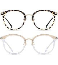 ANDWOOD Blue Light Blocking Glasses Women Men Computer Small Face Clear Bluelight Blocker Eyeglasses Frame