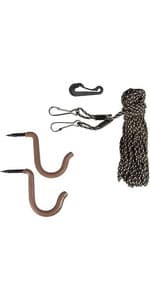 HME Maxx Hoist Rope (25 FT) - Reliable Sturdy Adjustable Easy-to-Install Hunting Gear Lift System with Highly Reflective Band