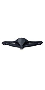ILM Carbon Fiber Motorcycle Helmets Lightweight Full Face Dual Visor Helmet with Rear Wing Pinlock Compatible Motorbike Street Bike DOT ECE Men Women Model 861C (Snake-Effect CarbonFiber, M)
