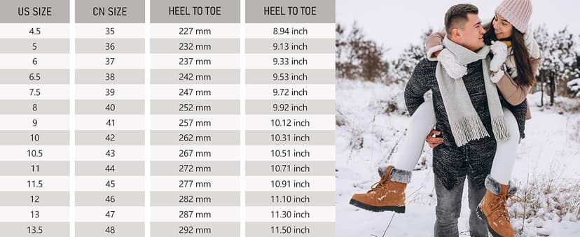 Alicegana Women Winter Boots Snow: Warm Cotton Fur Lined Winter Shoes Lace Up Comfortable Non Slip Ankle Platform Boots Outdoor