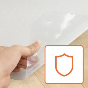 SUPER DEAL Upgraded 48" X 36" Office Chair Mat for Carpet Floor, Non-Slip Under Desk Carpeted Floor Protector, Heavy Duty Clear Plastic Carpet with Lip for Home Office Gaming Chair
