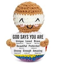 Birthday Gifts for Women Men - Happy Birthday to My Otter Half, Handmade Crochet Otter for Wife Husband Fiance, Cute Hand-Held Card for Him Her Boyfriend Girlfriend Lover