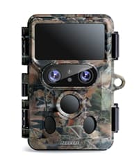 iZEEKER Trail Camera, HD Game Camera with 940nm No Glow Night Vision Motion Activated 0.2s Trigger Time, Hunting Camera No WiFi, IP66 Waterproof for Wildlife Monitoring Outdoor Security Deer Scouting