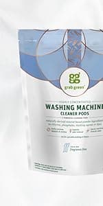 Grab Green Stoneworks Laundry Detergent Pods Sample Kit, 10 Count, Birch Branch, Fragrance Free Rain, Oak Tree, Olive Leaf, Rose Petal Scents, Plant a Tree