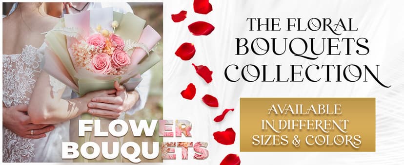 16 Flower Forever Heart Shape Box - Preserved Roses Gift for Her, Preserved Flowers, Red