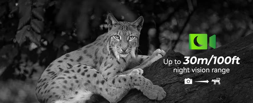 DEATTI Trail Camera 48MP 4K Game Camera with 8 Batteries 32GB SD Card,WiFi Bluetooth Connection,Trail Cameras with Night Vision Motion Activated Waterproof for Wildlife Deer Outdoor 0.1s Trigger Time