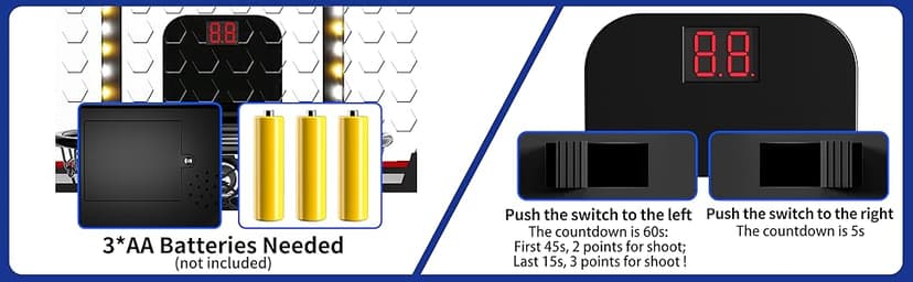 TEMI Indoor Basketball Hoop for Kids, Door Room Basketball Hoop,Mini Basketball Hoop with 4 Balls, Basketball Toys for 3 4 5 6 7 8 9 10 11 12 Year Old Boys