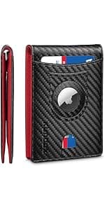 RUNBOX Mens Business Card Holder, Slim Card Wallet for Men and Women, Minimalist RFID Blocking Wallet with Pop-Up Function, Thin Design, Metal Cases Holds 6+6 Cards, Gifts for Men, Men's Accessories