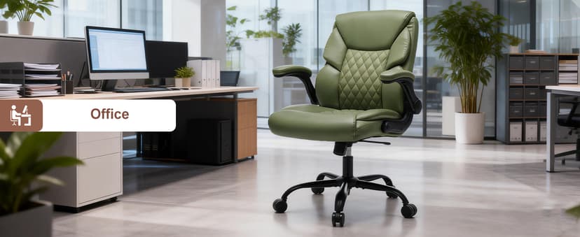 Cloth Office Chair Mid Back Ergonomic Computer Chair Comfortable Fabric Padded Home Office Desk Chairs with Flip-up Arm Rest Adjustable Height Swivel Wheels for Short People Use | Grey