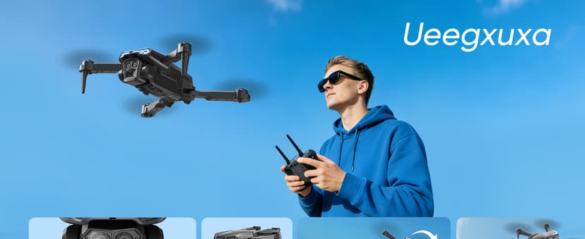Foldable 1080P Drone with Camera for Kids & Beginners, Easy to Fly Toy Gift for Boys & Girls, One-Key Start, 3D Flips, Gesture Selfie, 2 Batteries
