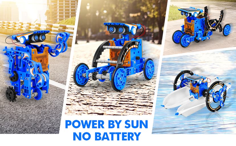 STEM 13-in-1 Education Solar Power Robots Toys for Boys Age 8-12, Educational Toy Science Kits for Kids, Building Experiment Robotics Set STEM Project Gifts for 8 9 10 11 12 Years Old Boy Girls Teens