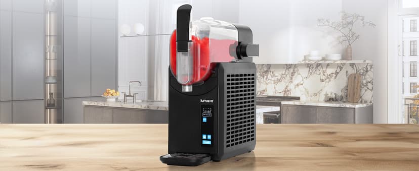 Luma Comfort Clear Ice Cube Maker Machine | First Cubes in 15 Minutes, 40 lbs. of Ice in 24 Hours | Countertop Portable Design in Stainless Steel