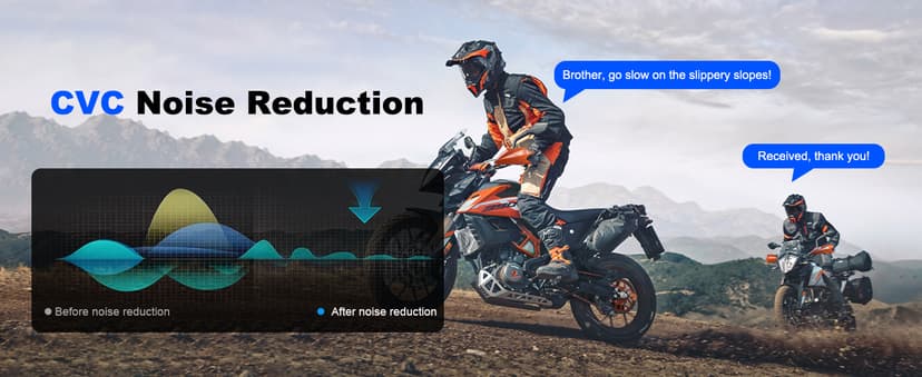 EJEAS V6 Pro Motorcycle Bluetooth Headset, Upgraded 2 Riders Intercom Helmet Communication System with Auto-Answering Call and Noise Reduction for Motorcycling Skiing and Climbing (2 Pack)
