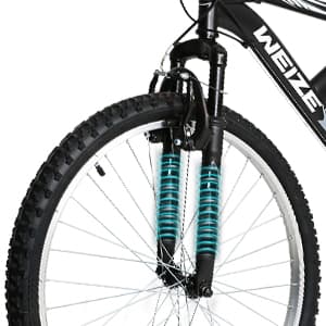 WEIZE Mountain Bike, 26/27.5 inch Outdoor Cycling Bike,18-Speed/High-Carbon Steel/Dual Full Suspension, Adjustable Ergonomic Seat for Men Women Adult, MTB Bicycle with Suspension Fork,Sleek Colors