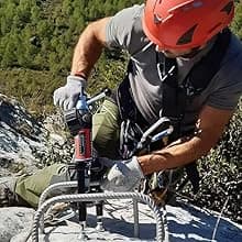 Land Helmets ClimbPro Helmet EN 12492 Vented for Rock Climbing – Durable, Lightweight Shell, Adjustable Chin Strap, Perfect for Outdoor Adventure with Universal Accessory Slots