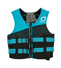Overton's Universal Adult Life Jacket - Pack of 4, Nylon Shell with Closed-Cell Foam, Open Sides and Sturdy Belts, USCG Approved Type III, Fits Chest Sizes 30" to 52", Includes Zippered Storage Bag